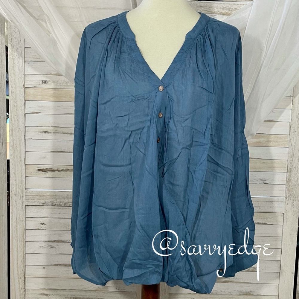 V-neck Blouse - Picture 1 of 4